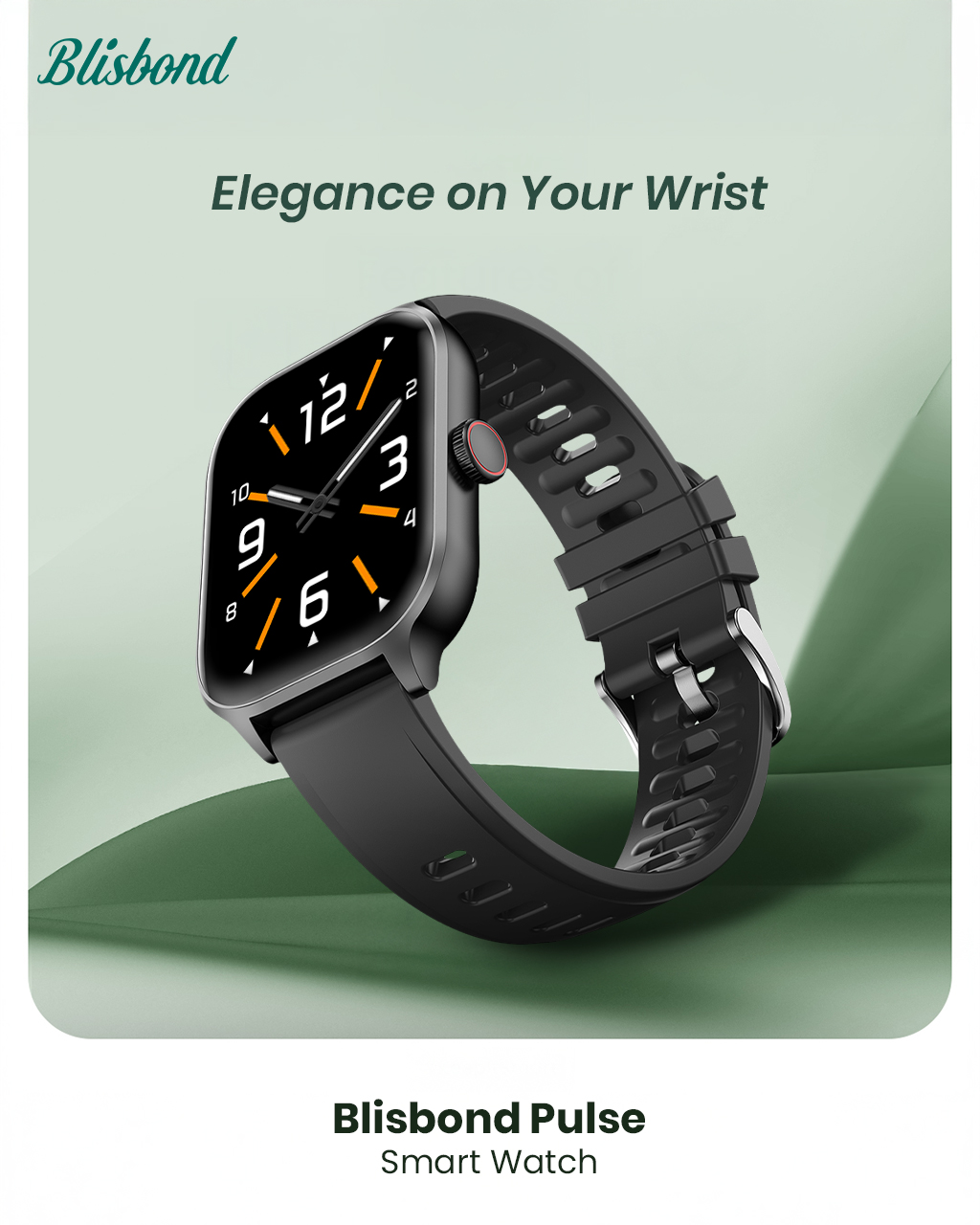 Blisbond Pulse 2.01-inch TFT Display Bluetooth Calling Smart Watch